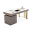 Bureau double caisson en pierre frittée avec tiroirs-910476816-910476818