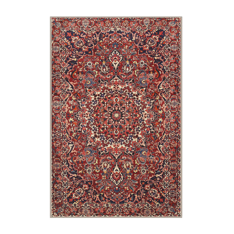 Tapis traditionnel mehroon/noir/crème Urbain, Rectangle 2 pi x 3 pi