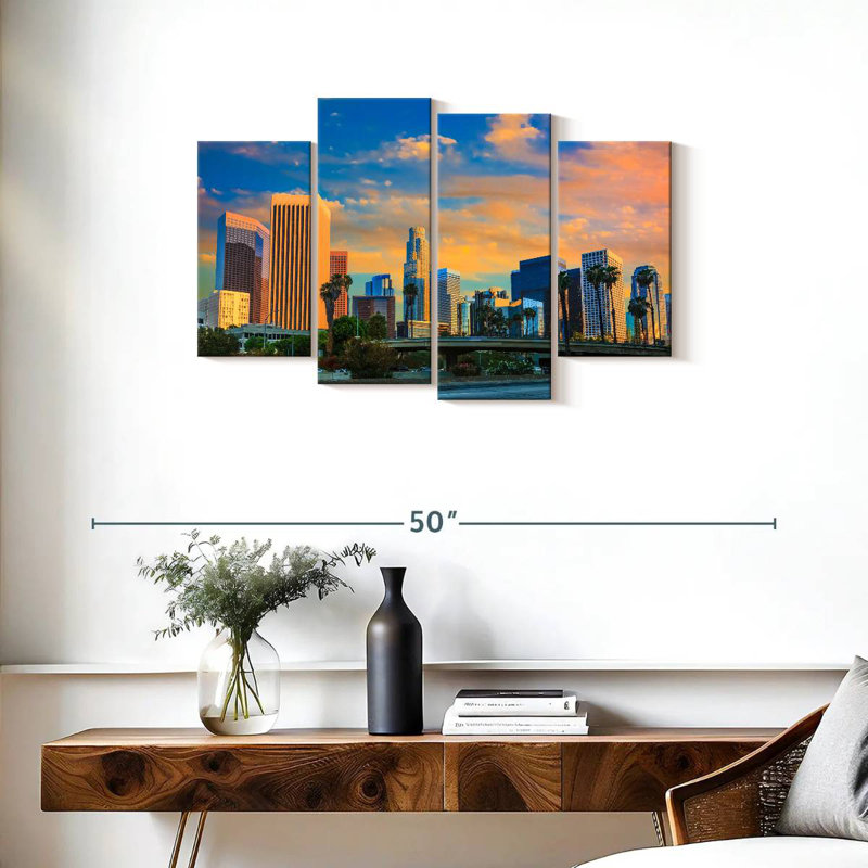 Sireci Dramatic Los Angeles Skyline, 22" H x 36" W