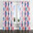 Boho Room Darkening Curtains - Blue Pastel Ikat Grommet Curtain - 1 Panel-1971186949-1971186944