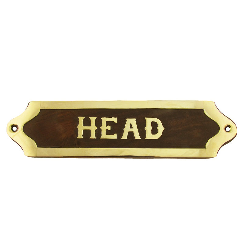 Plaque maritime pour navire en laiton Bakken