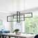 Devontaye 3-Light Square / Rectangle Chandelier Kitchen Island Lighting with Remote Control