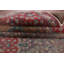 Tapis floral mauve en laine 10x13