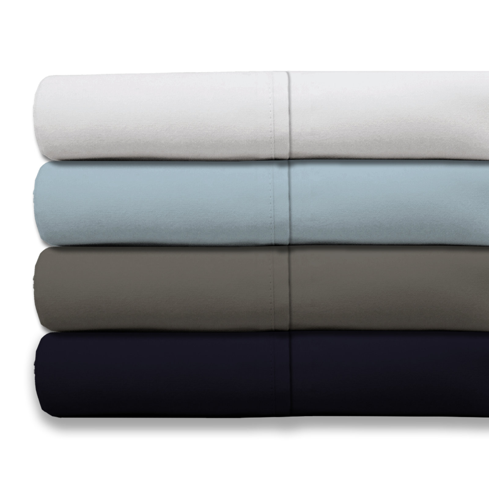 Kal 100% Cotton Sheet Set, Queen, Gray
