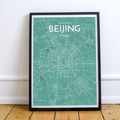 Beijing City Map - No Frame Print