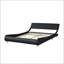 Structure de lit tapissier en similicuir
