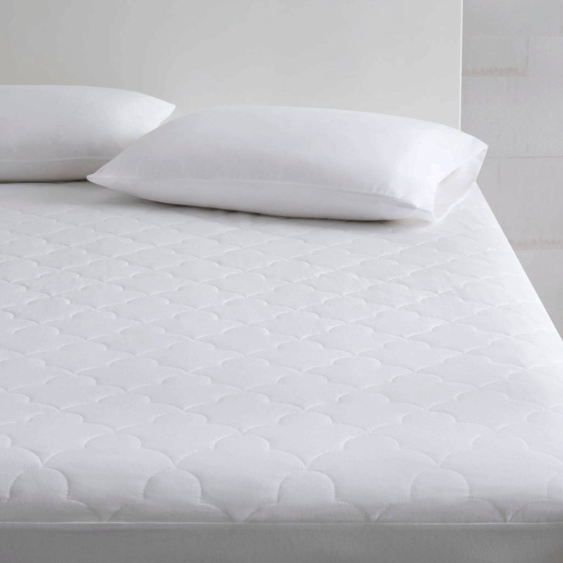 Protège-matelas matelassé en coton percale