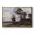 Toile avec cadre flottant or