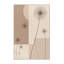 Tapis beige pissenlit minimaliste transparent lavable à la machine - reliure beige-1090493808