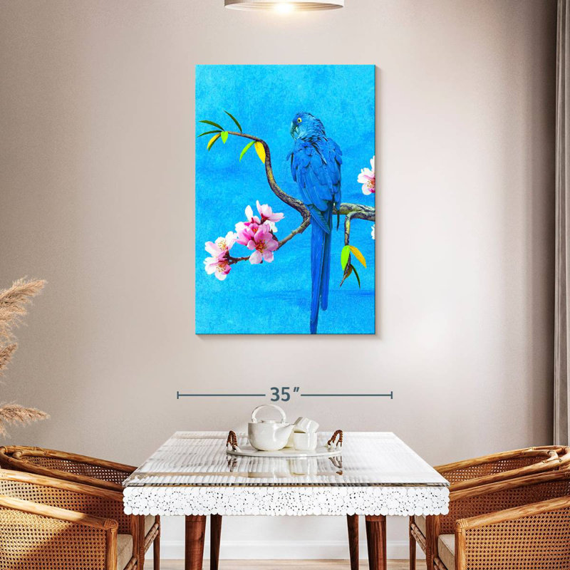 Brampt Spring Bird And Flower, 45" H x 30" W