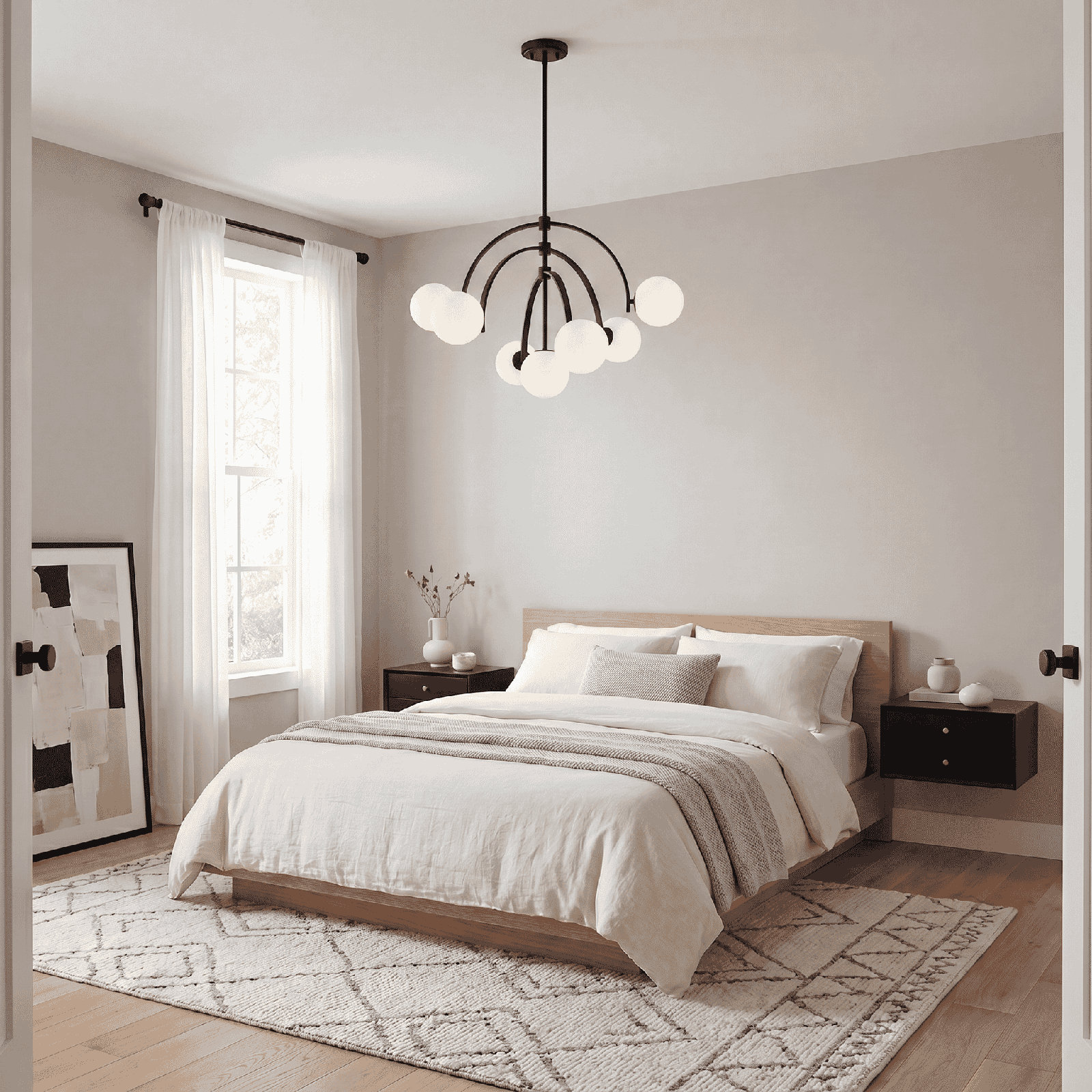 Marias 7-Light Chandelier, Black