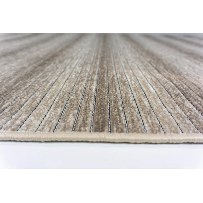 Tapis décoratif rond en kilim Rotella Mink