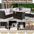 Damera Rectangle Aluminum Propane Smokeless Fire Pit Table with Lid