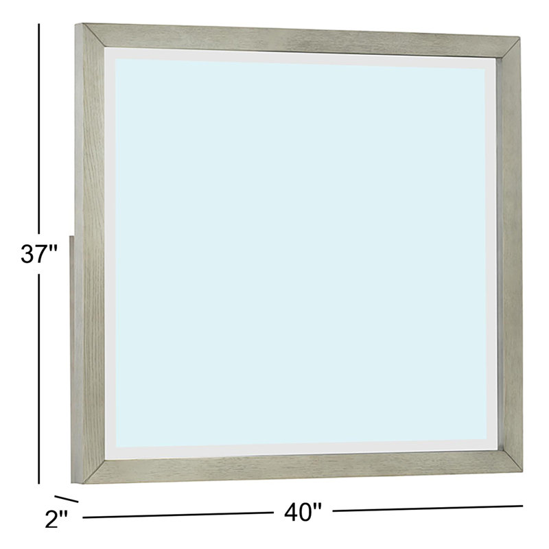 Commode Miroir gris brumeux Bystrík