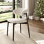 Chaise d'appoint rembourrée en bois massif (ensemble de 2)-1469412538