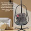 Chaise hamac avec coussin en C et coussin