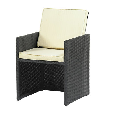 Cannes Garden Stool with Cushion