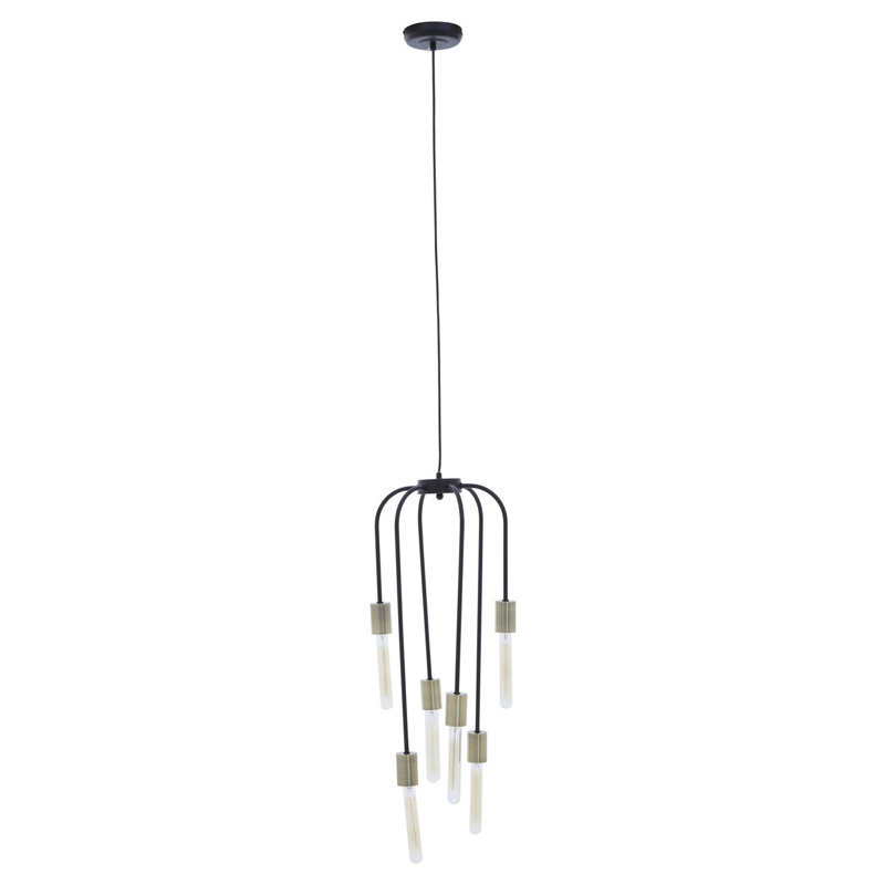 Brannan 6 - Light Bulb Pendant, Black