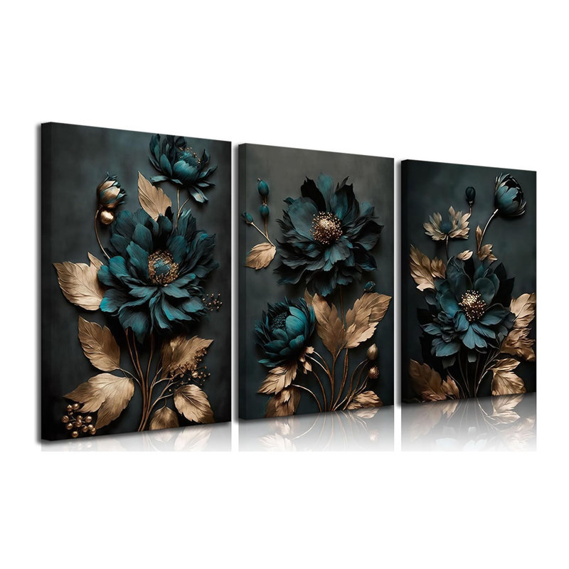 3 Piece Wrapped Canvas Wall Art