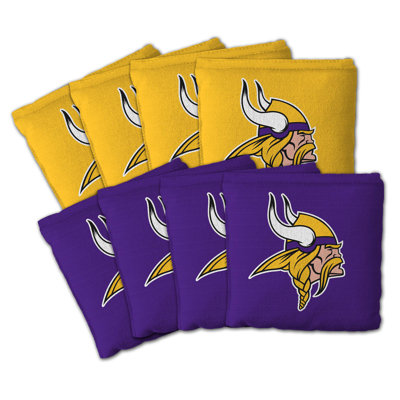 YouTheFan NFL Minnesota Vikings Cornhole Bags 8pk