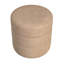 Repose-pieds rond rembourré en cuir Ilithyia-226208754