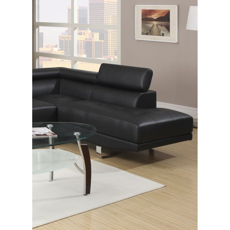 Canapé modulaire Modern, Noir, noir, noir, noir