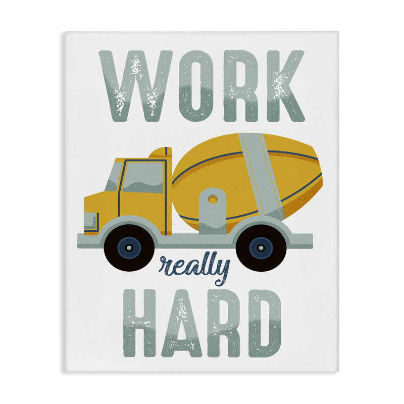 Work Really Hard Phrase Canvas Wall Art by Marcus Prime bp-981_CN, 48" H x 36" W