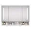 Armoires de salle de bain modernes en aluminium 39 po x 28 po, armoires à pharmacie avec miroirs et lumières à DEL, armoire de rangement de salle de bain avec compartiments de rangement à plusieurs niveaux