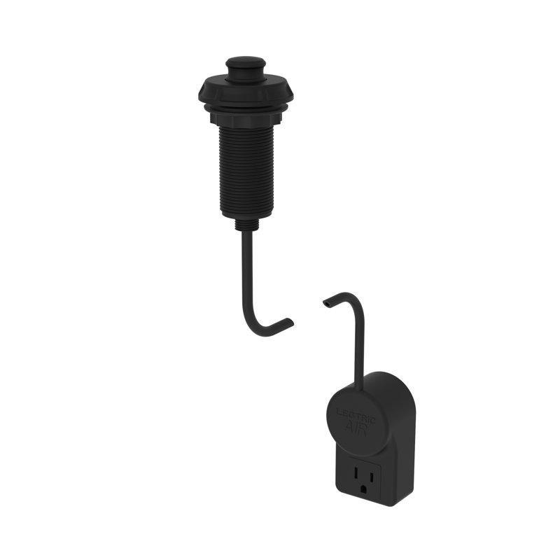 Gavin Air Activated Disposer Switch, Flat Black