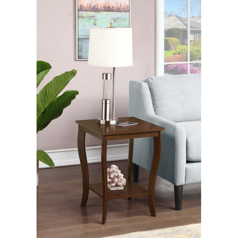Table de bout l 18 po avec tablette Carbin, Espresso