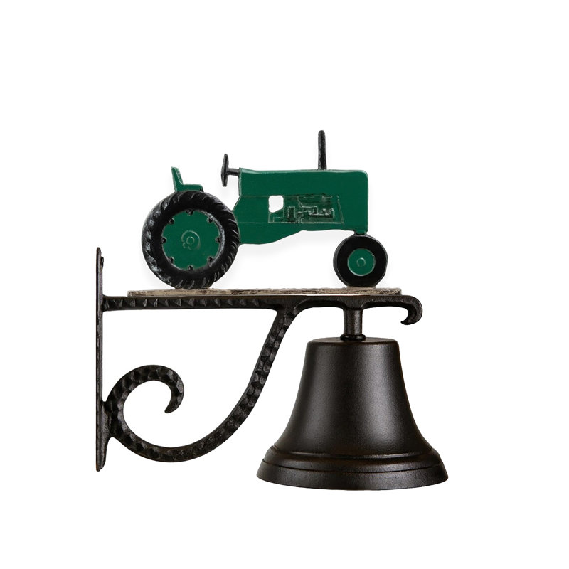 Cast Tractor Bell, Green