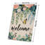 Drapeau de bienvenue papillon rose, 35 x 24 pouces, pour décoration saisonnière / décoration intérieure