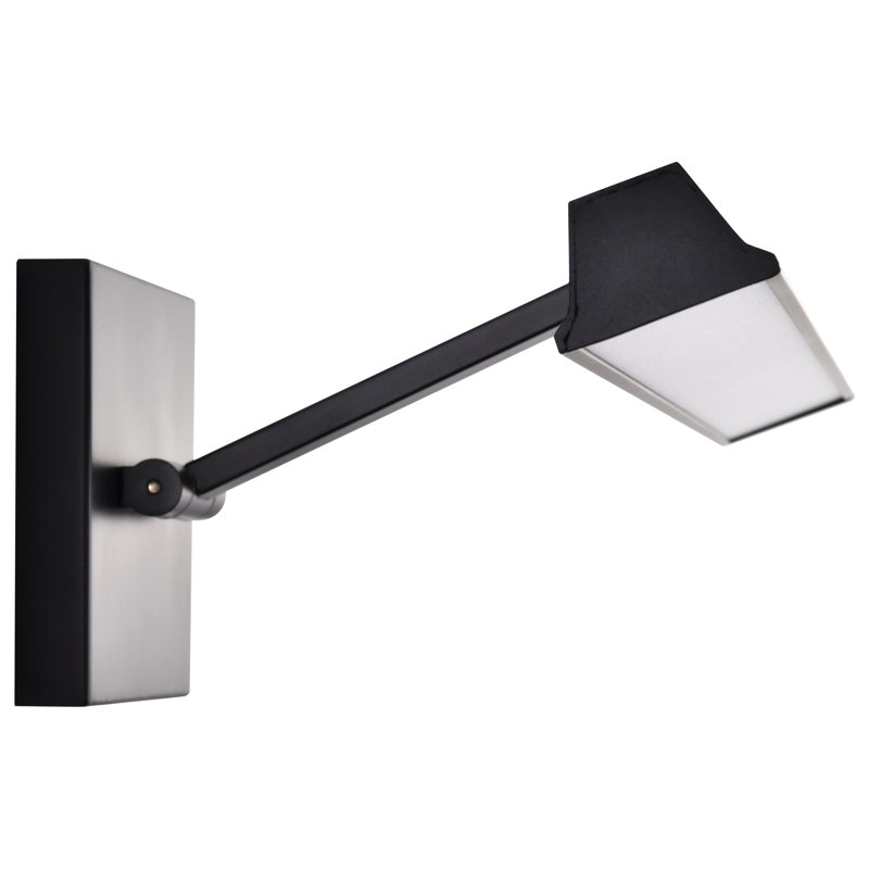 Hazel - Lampe de table à DEL 1 pied - 3 couleurs au choix - Lentille en acrylique, Noir, H 4,7 po x l 12,2 po x P 8,4 po