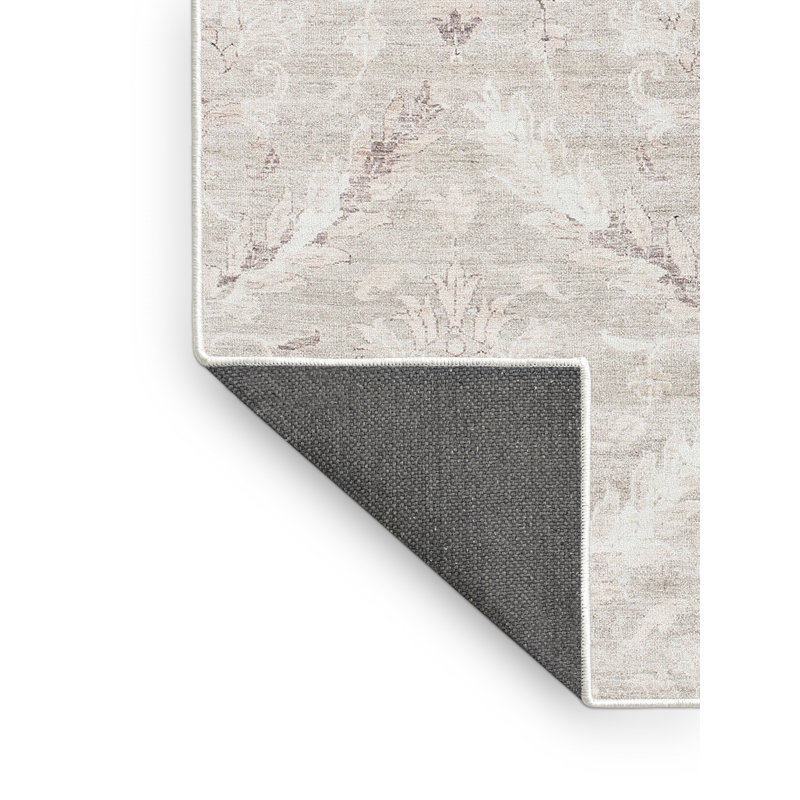 Rascon Damask Indoor Rug, Rectangle 2' x 5'