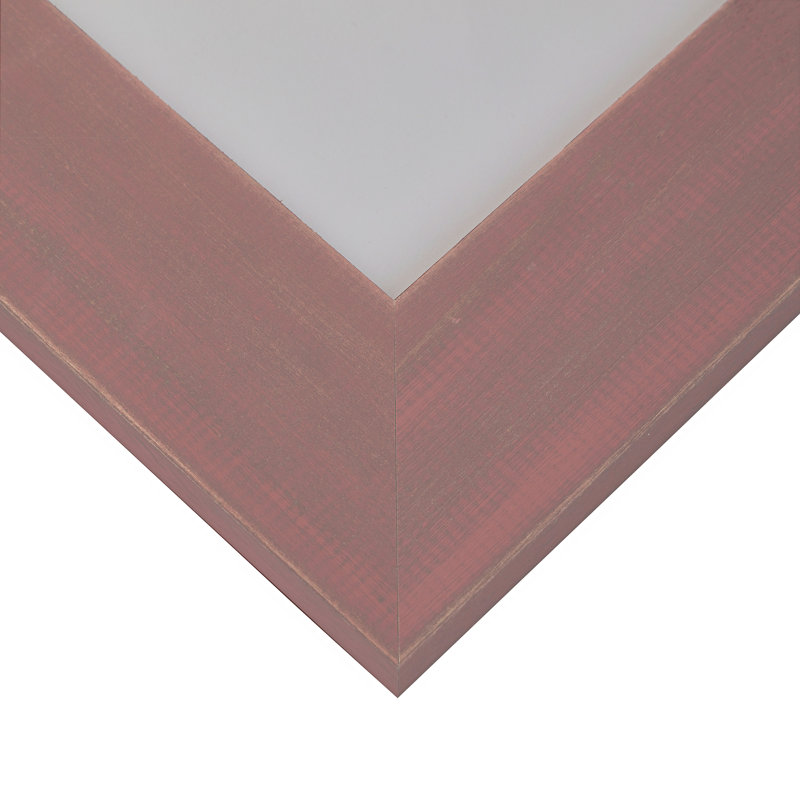Cadre photo simple Lacona, Rouge délavé, 18 po x 36 po