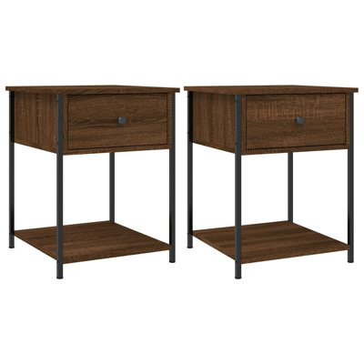 Allums 44cm W Iron Bedside Table