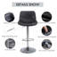 Adjustable Faux Leather Bar Stools with Base for Kitchen Island and Bar-116918884-116918881