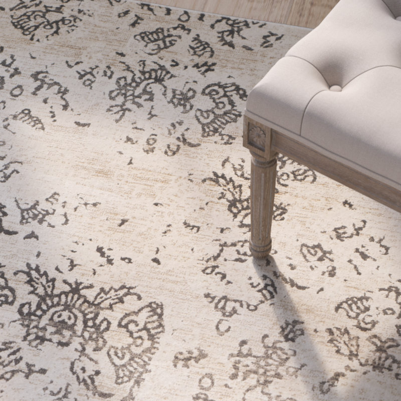 Mainville Performance Damask Rug, Rectangle 6'7" x 9'2"