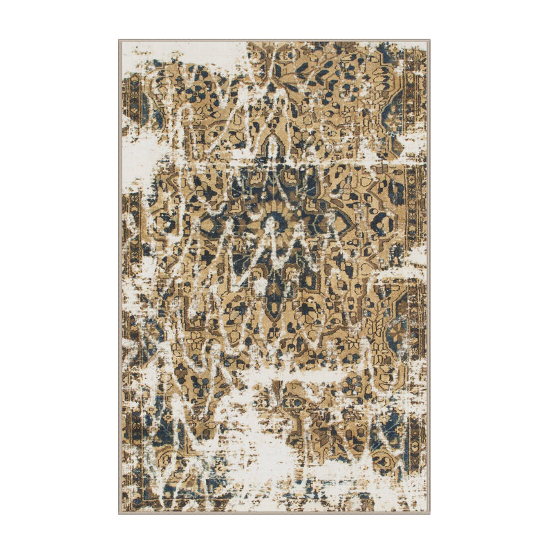 Abstract Indoor Rug, Rectangle 2' x 3'