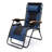 Oversized Zero Gravity Chair with 30" Wide Seat - 400 LBS Capacity Foldable Patio Recliner with Cup Holder, Black and Blue