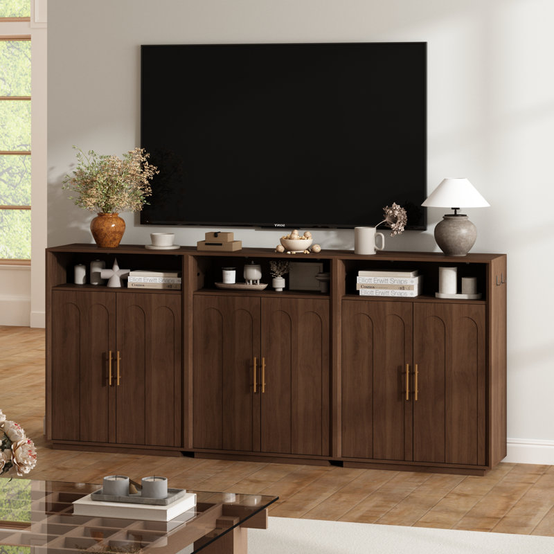 Armoire d'appoint à 2 portes en bois manufacturé et l 31,5 po Molesley, Brown