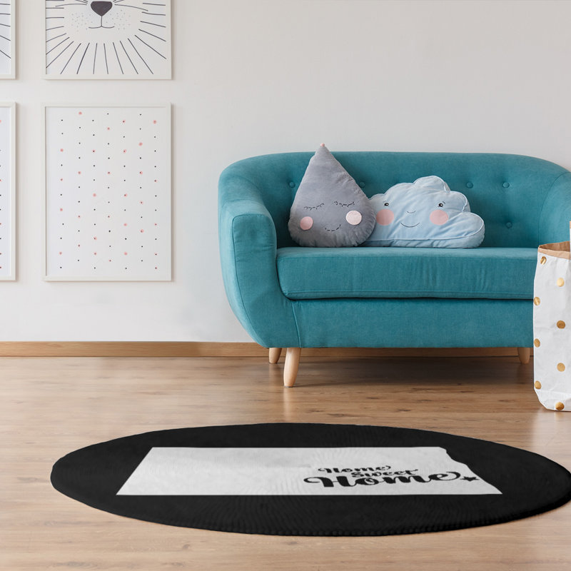 Chenille Indoor Rug, Round 5'