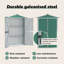 Tubac Garden Shed Galvanised Steel Outdoor Tool Storage Shed-1355963238