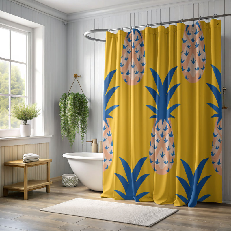 Fun Sun - Premium Shower Curtain, 74"H x 71"W