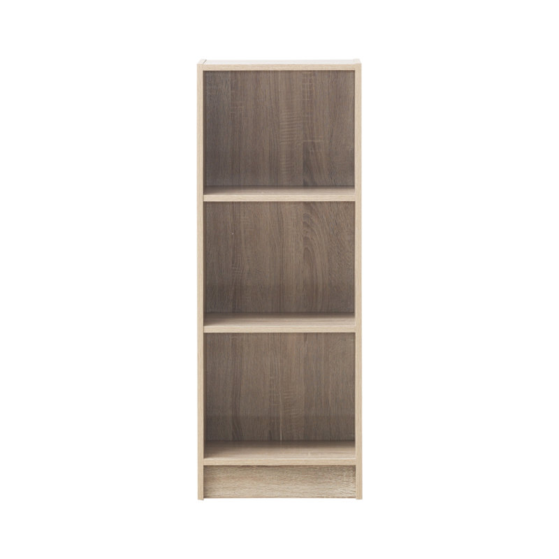 Zaira 80cm H x 40cm W Standard Bookcase, 106cm H x 40cm W x 30cm D, Sonoma Oak