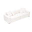 4 coussins décoratifs en velours côtelé de 105,29 po de long, intérieur doux, mousse antitaches et dense, assemblage sans problème