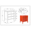 Table de chevet en bois Rushville-19070823