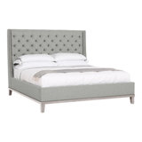 Michael Weiss California King Tufted Upholstered Panel Bed