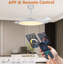 Ventilateur de plafond encastré blanc mat 42 po rétractable Whisper-Quiet-130156462
