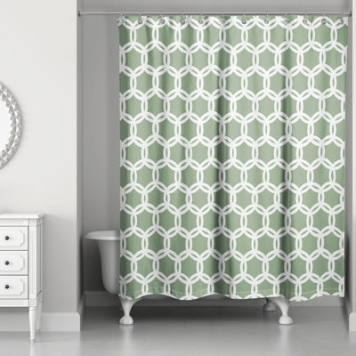 Alondria Geometric Shower Curtain
